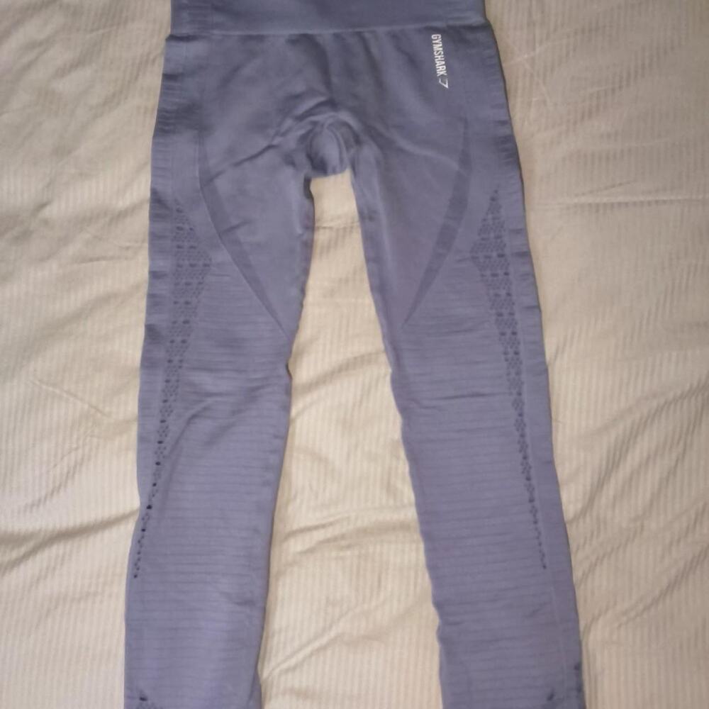Lilac gray purple gymshark leggings